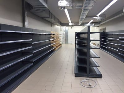 Delivery of new store equipment - store shelves - Top store, Viesturu prospekts 2