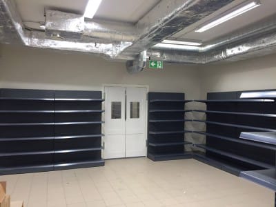 Delivery of new store equipment - store shelves - Top store, Viesturu prospekts 3