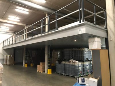 Two-storey warehouse - mezzanine in Riga for company "NEO"