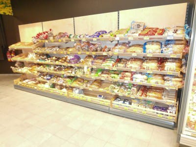 Bakery shelves - TOP store in Salacgriva