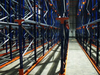 Drive-in warehouse shelving system for pallets - VVN.LV. 2