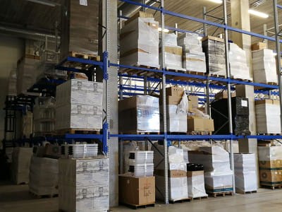 Warehouse in Estonia - assembled warehouse shelving systems - VVN.LV. 2