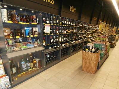Beverage shelves - TOP store in Salacgriva