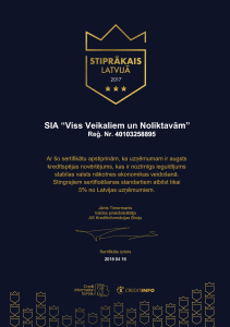 Stiprākais Latvijā Sertifikāts