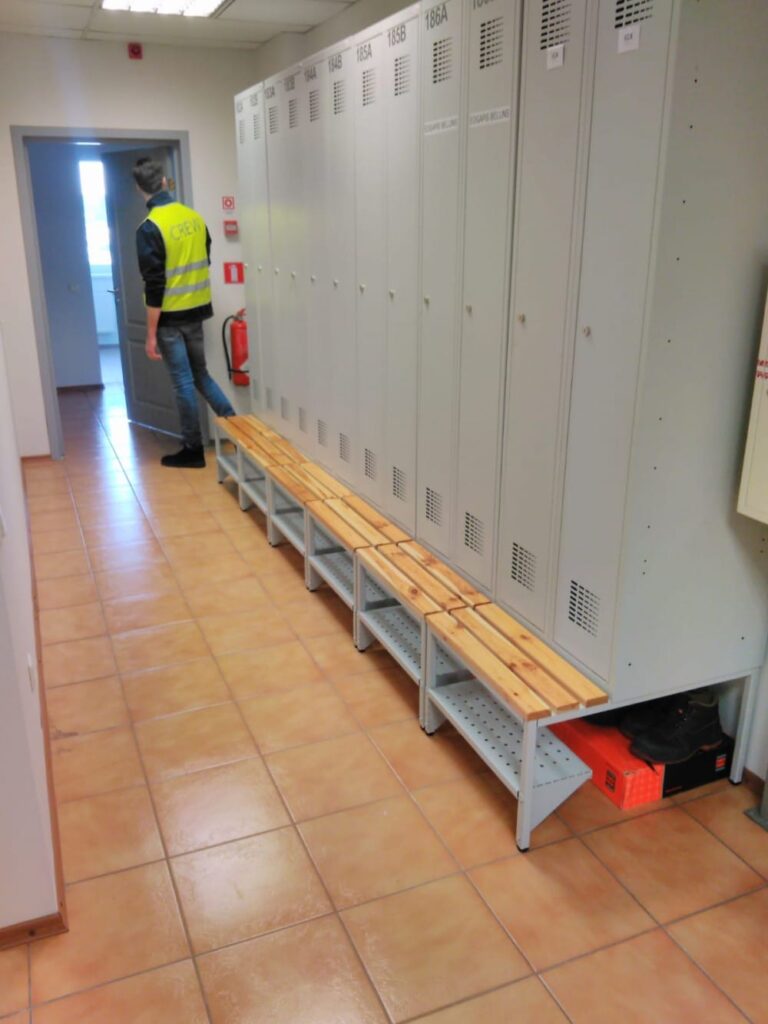 Delivery of wardrobes lockers to Air Baltic 6