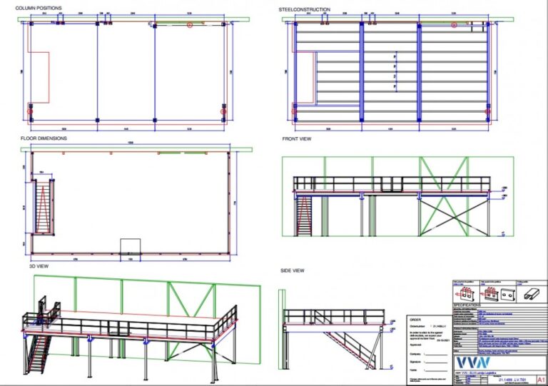 Mezzanine for ELVI Latvija logistika 12