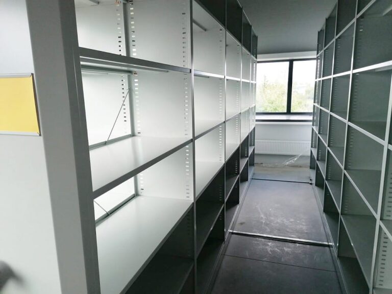 In August 2020, SIA "Viss veikaliem un warehouse" delivered and installed mobile archive shelves in Estonia." 4