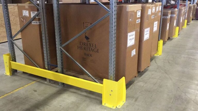 US Embassy, Warehouse shelf guards - new warehouse equipment, delivery, assembly