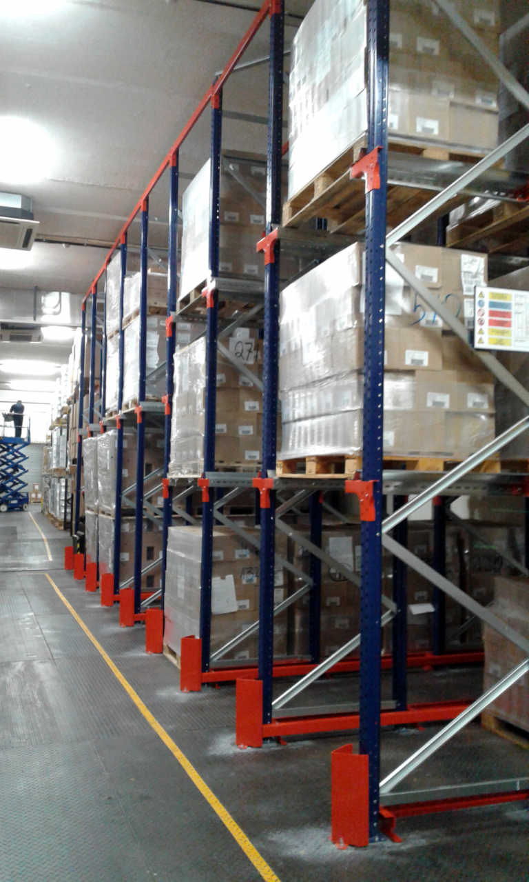 Drive-in warehouse shelving system for pallets - VVN.LV. 3