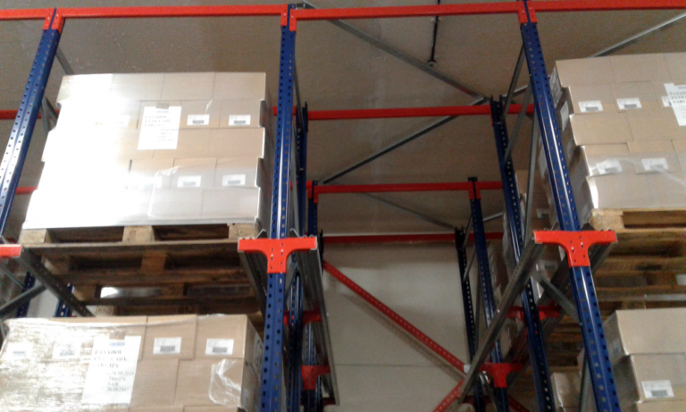 Drive-in warehouse shelving system for pallets - VVN.LV. 6