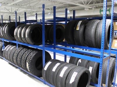 STORAGE RACKS FOR TRUCK TIRES